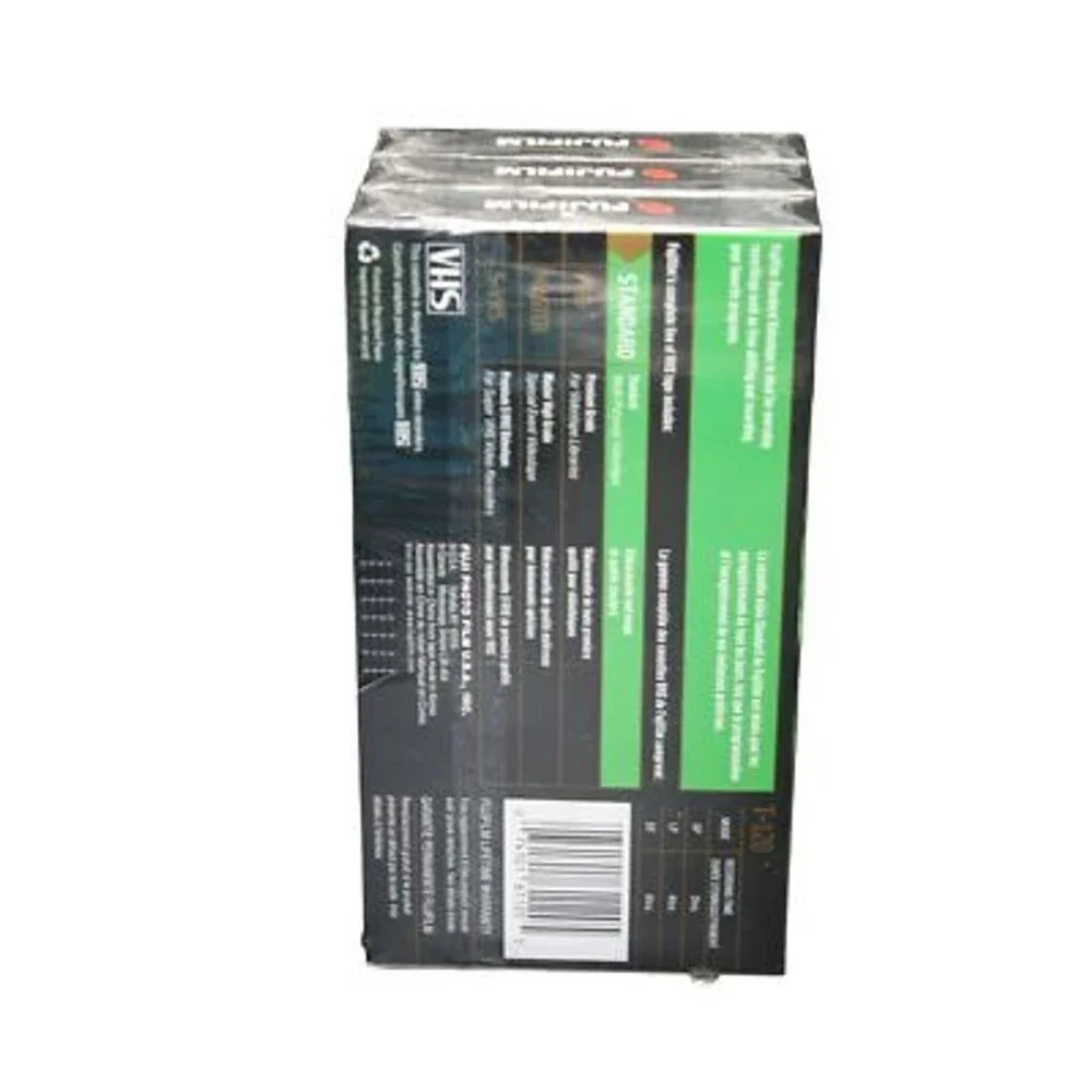 Lot Of 3 Fuji Film VHS Blank Video Tapes 6 hours HQ 120 High Quality